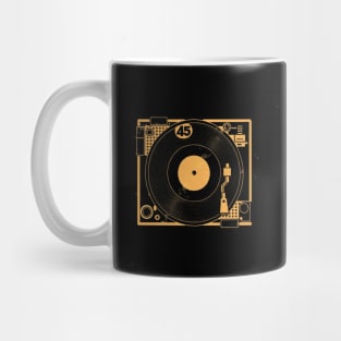 45 Record Adapter (Distressed) Mug